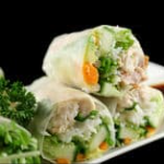 Vietnamese Rice Paper Rolls (2 halves)